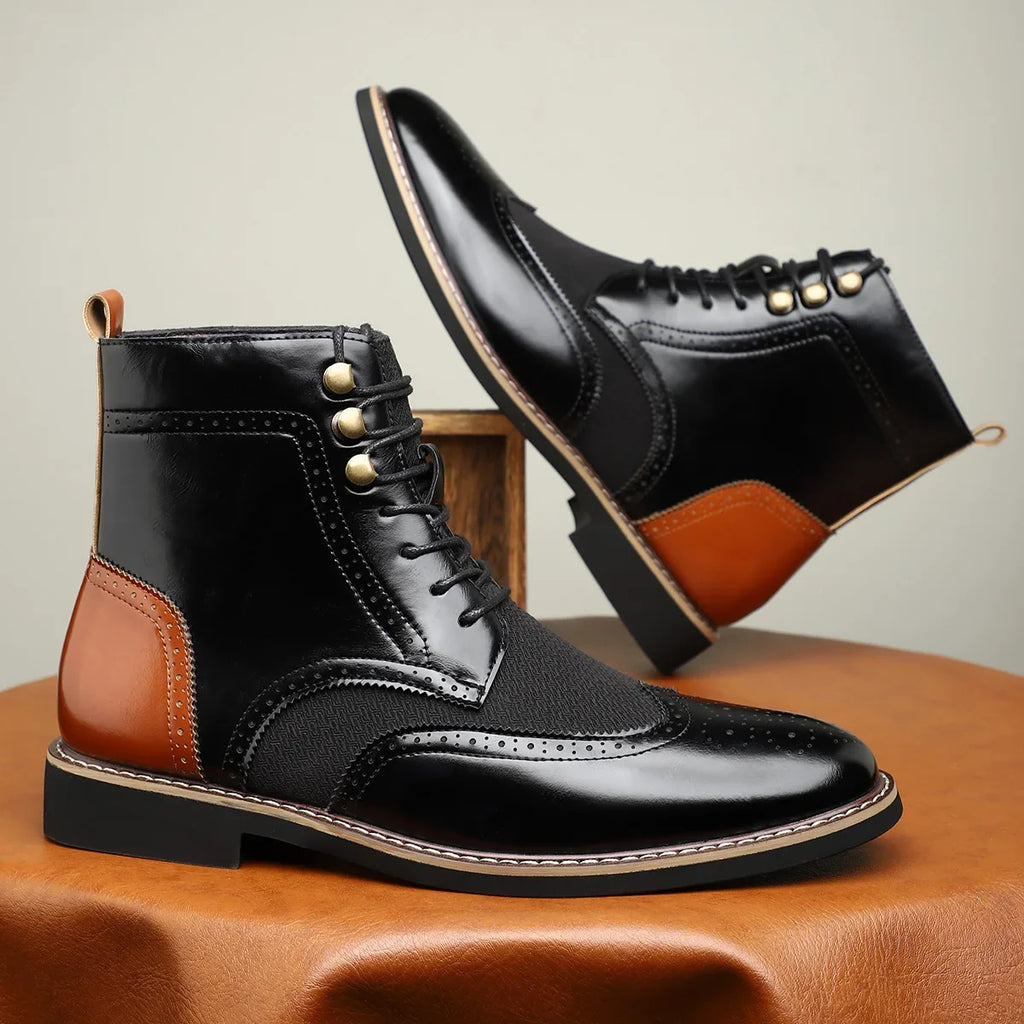 Jack | Timeless Wingtip Brogue Lace-Up Mens Boots