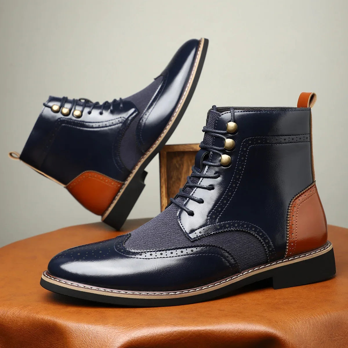 Jack | Timeless Wingtip Brogue Lace-Up Mens Boots