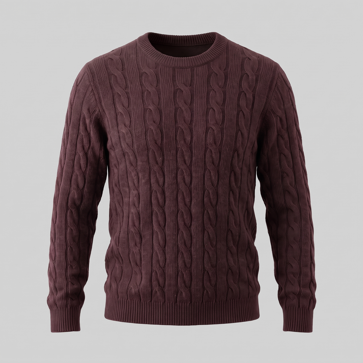Jacob | Effortless Cable Knit Crew Neck Mens Jumpers