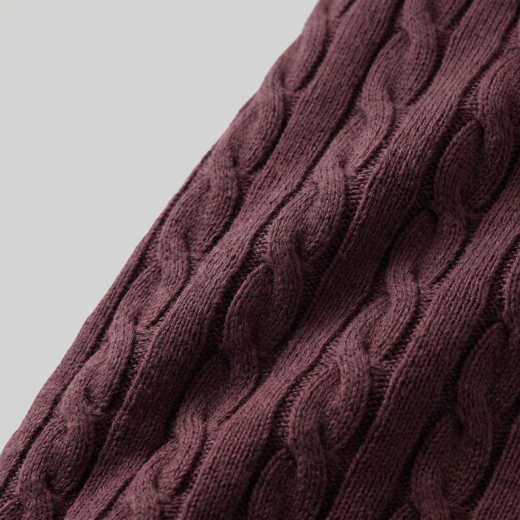 Jacob | Effortless Cable Knit Crew Neck Mens Jumpers