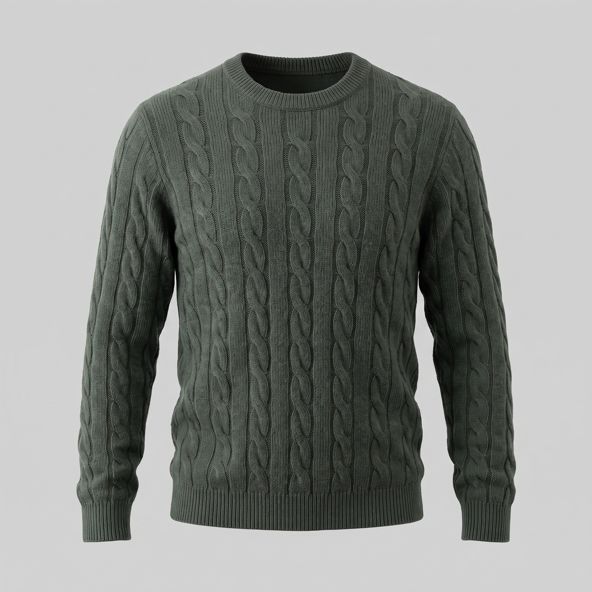 Jacob | Effortless Cable Knit Crew Neck Mens Jumpers