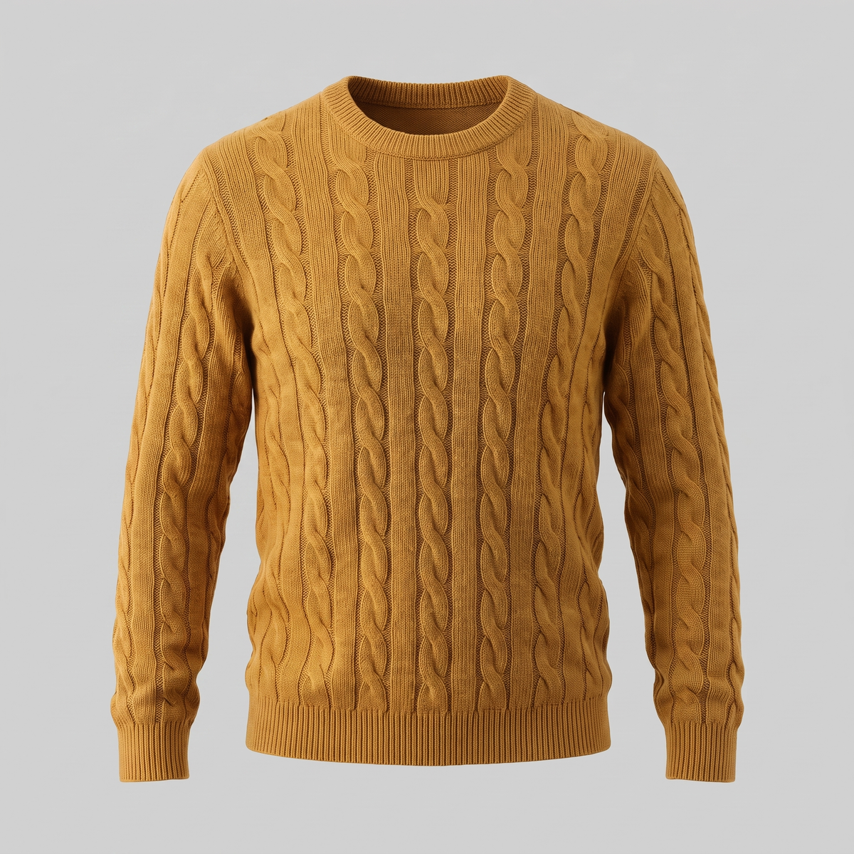 Jacob | Effortless Cable Knit Crew Neck Mens Jumpers