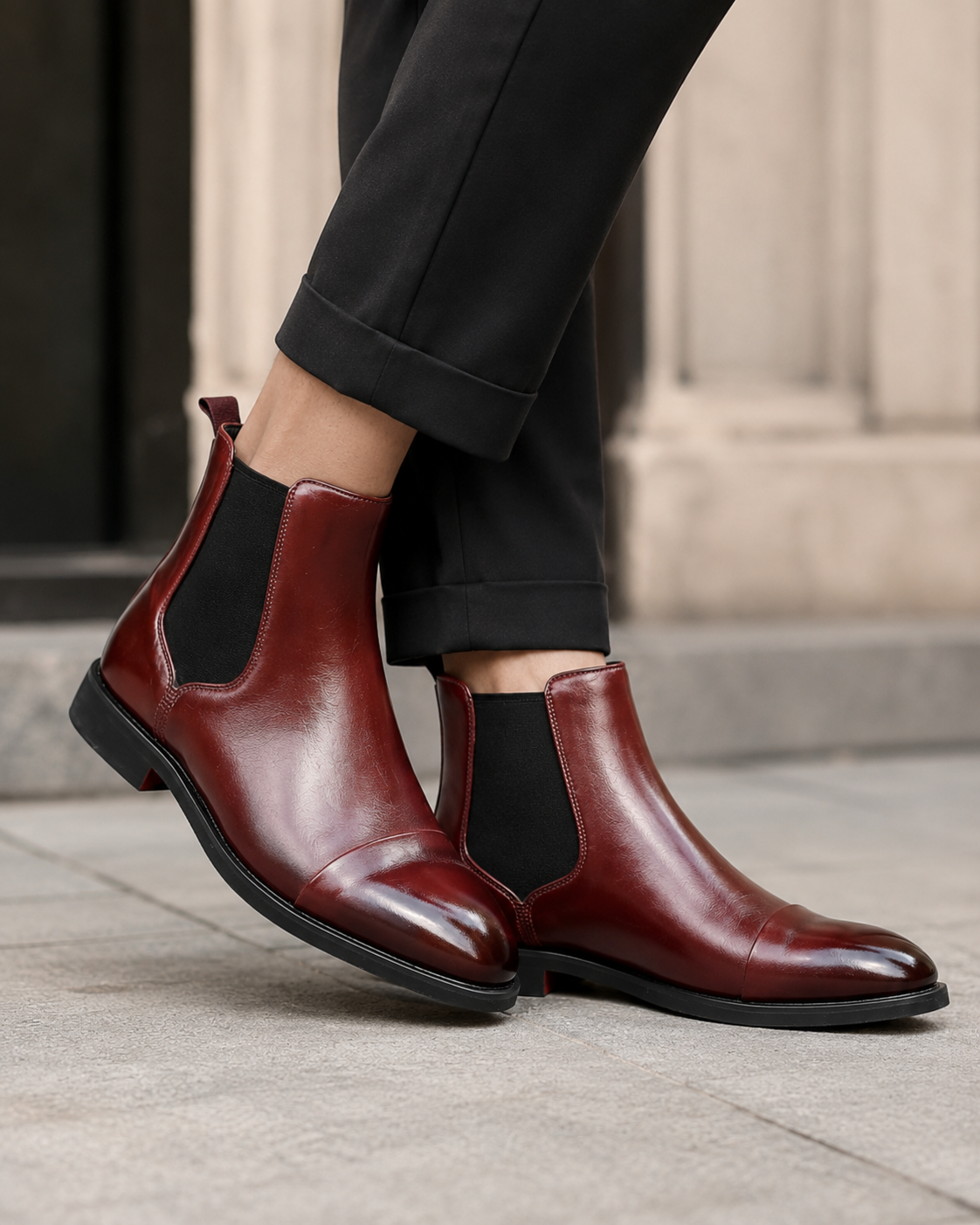 Jacob | Refined Cap Toe Chelsea Mens Boots