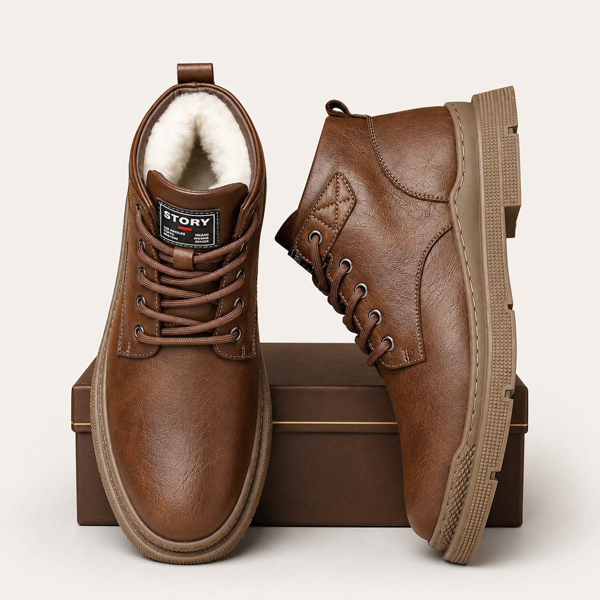 Jacob | Relaxed Lace-Up Ankle Boots for Men