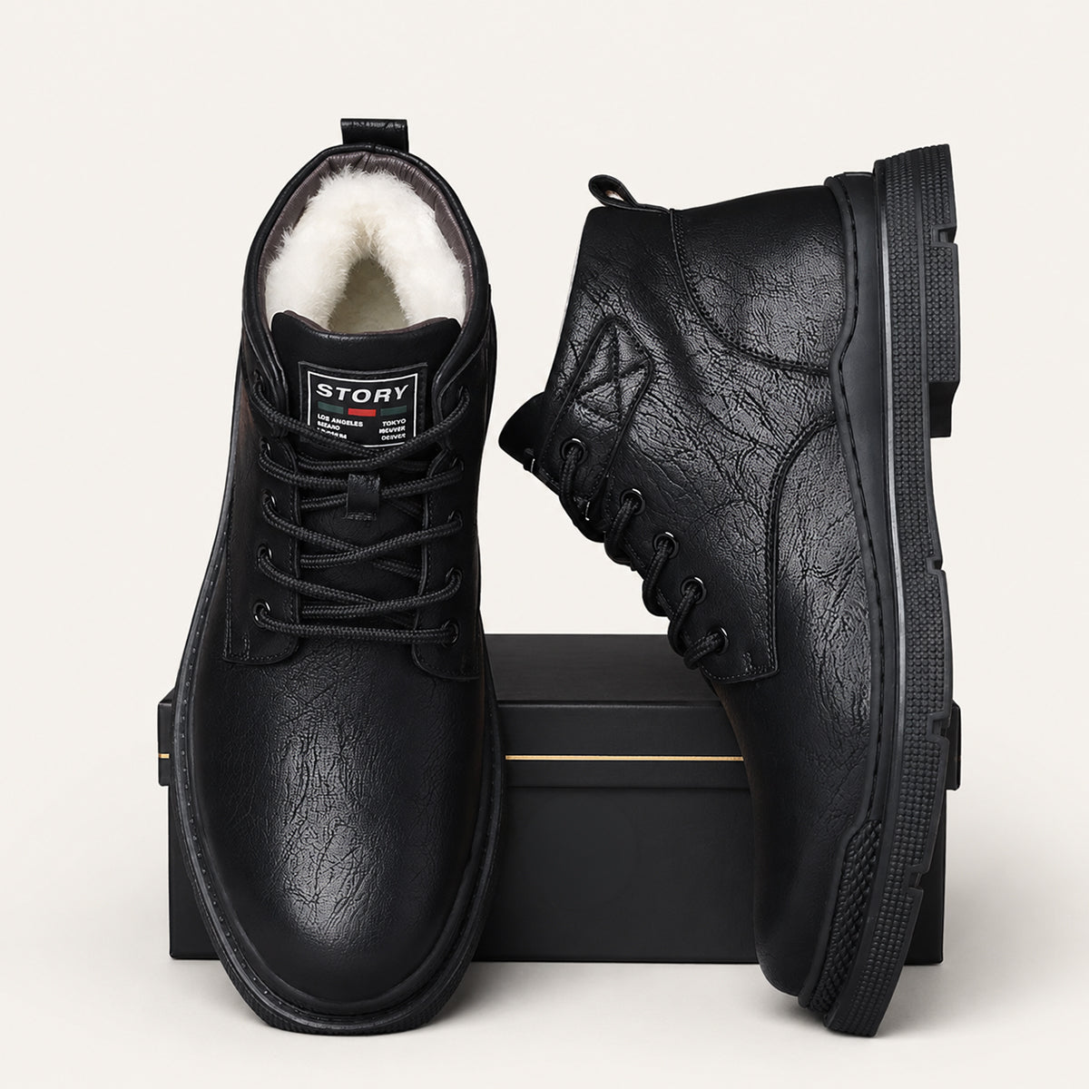 Jacob | Relaxed Lace-Up Ankle Boots for Men
