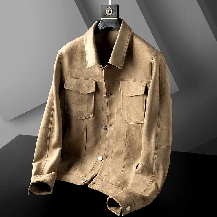 Jacob | Sophisticated Classic Suede Trucker Jacket