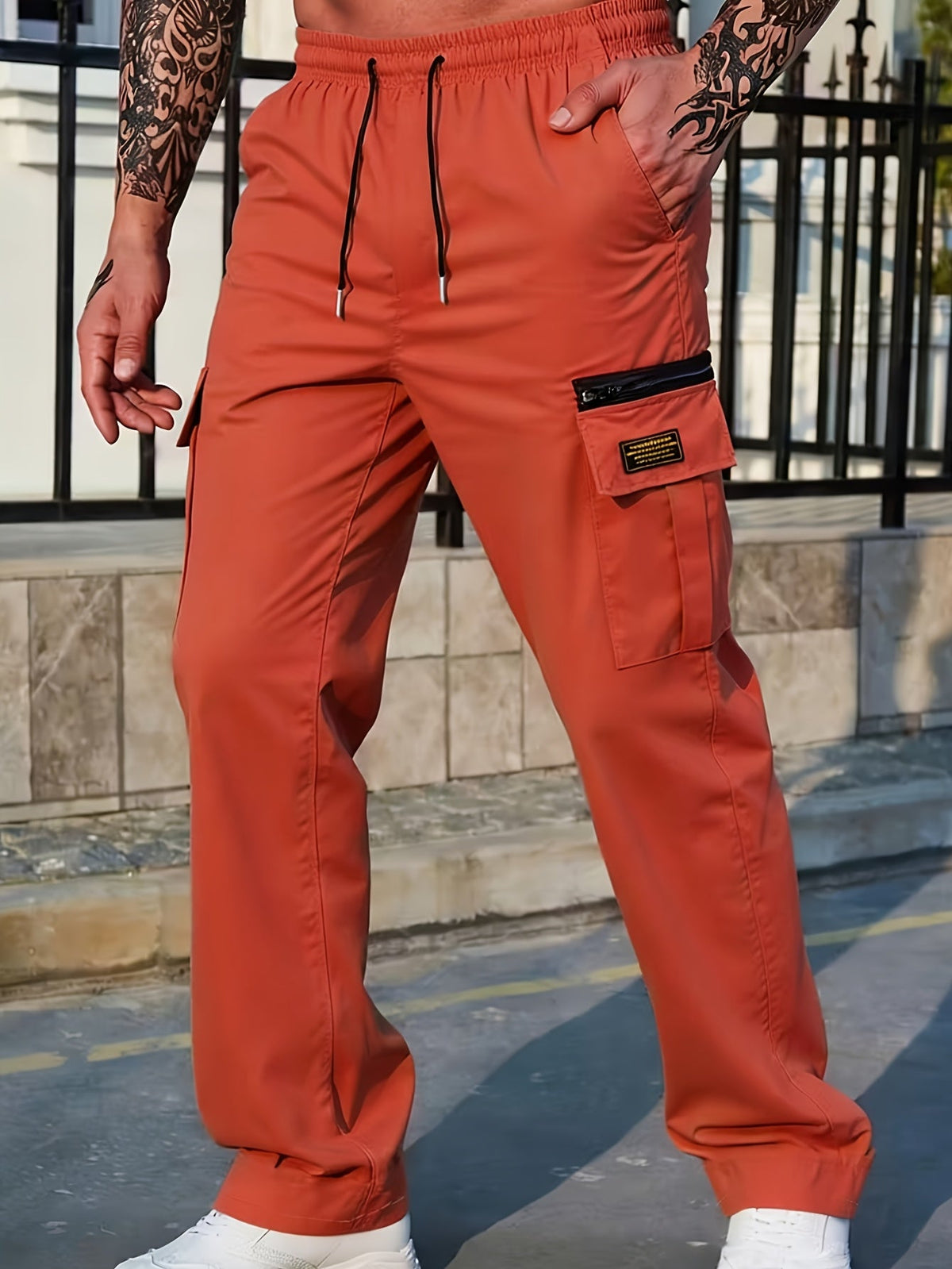 Jacob | Stylish Relaxed Fit Cargo Trousers with Zip Pocket