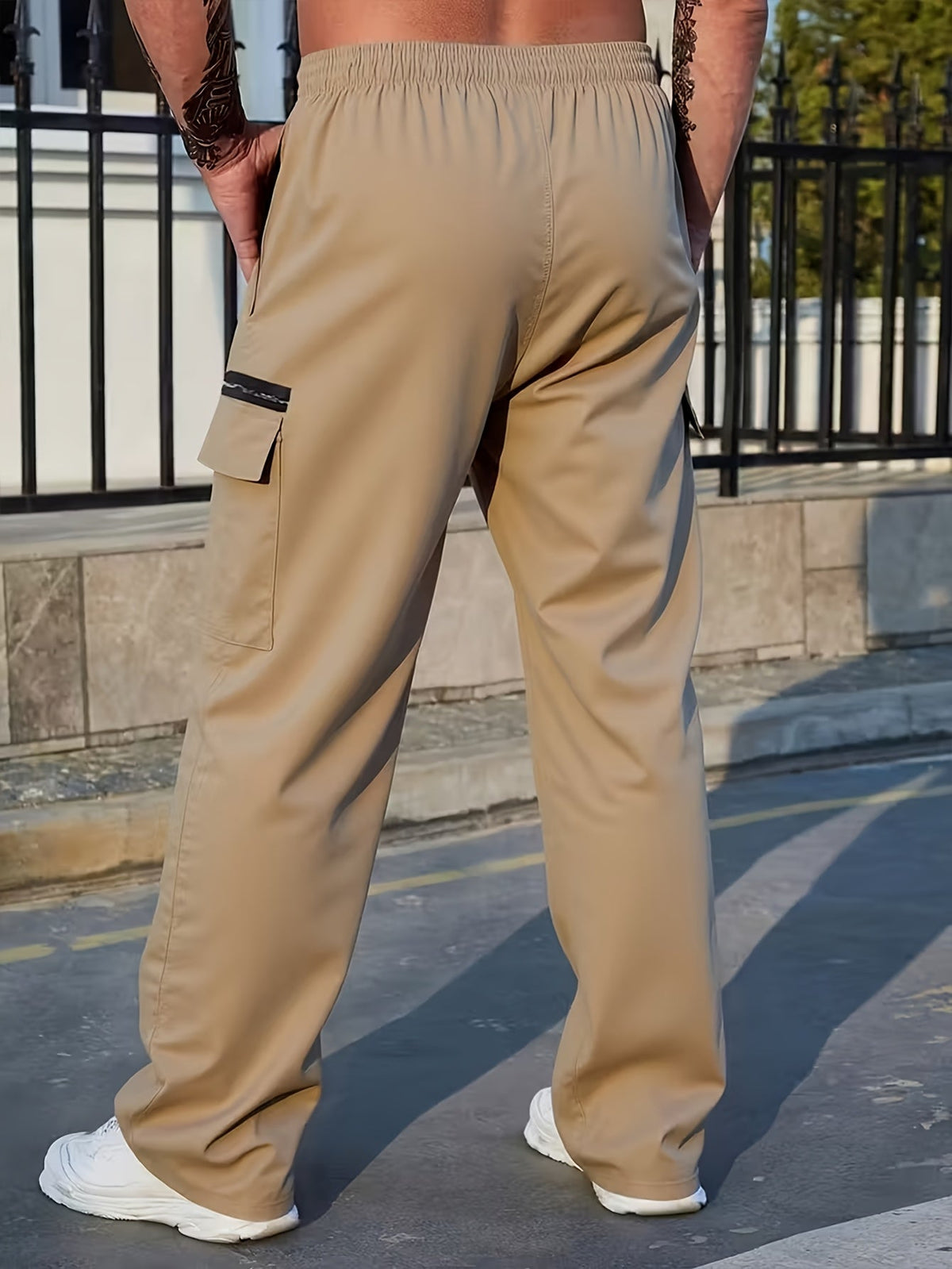 Jacob | Stylish Relaxed Fit Cargo Trousers with Zip Pocket