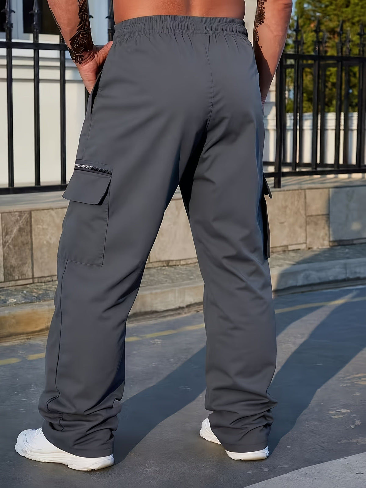Jacob | Stylish Relaxed Fit Cargo Trousers with Zip Pocket