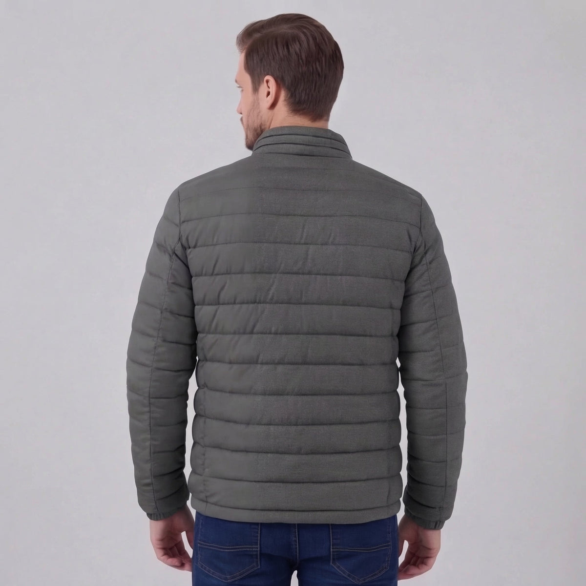 James | Cosy Lightweight Puffer Jacket with Stand Collar