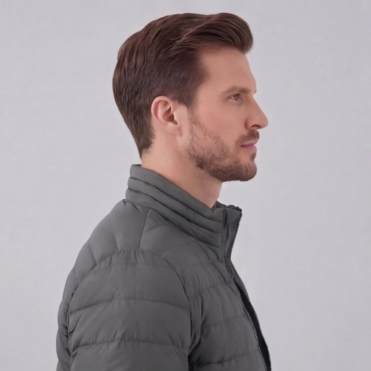 James | Cosy Lightweight Puffer Jacket with Stand Collar