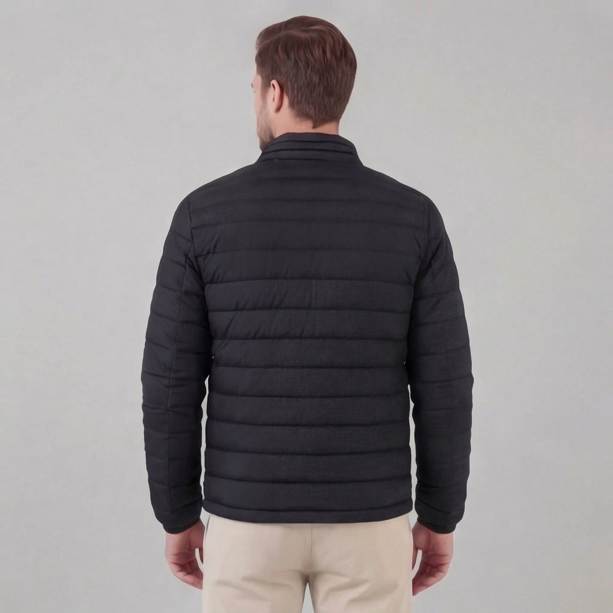 James | Cosy Lightweight Puffer Jacket with Stand Collar