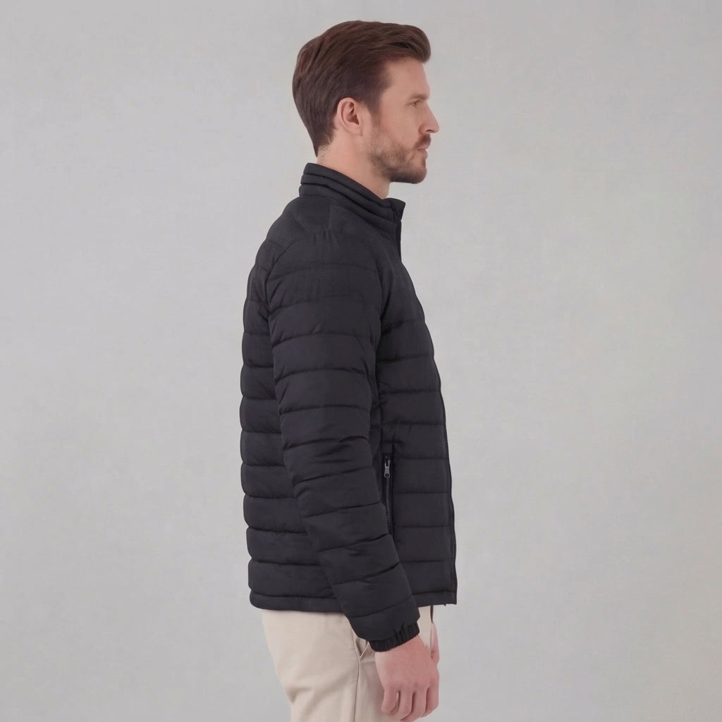 James | Cosy Lightweight Puffer Jacket with Stand Collar