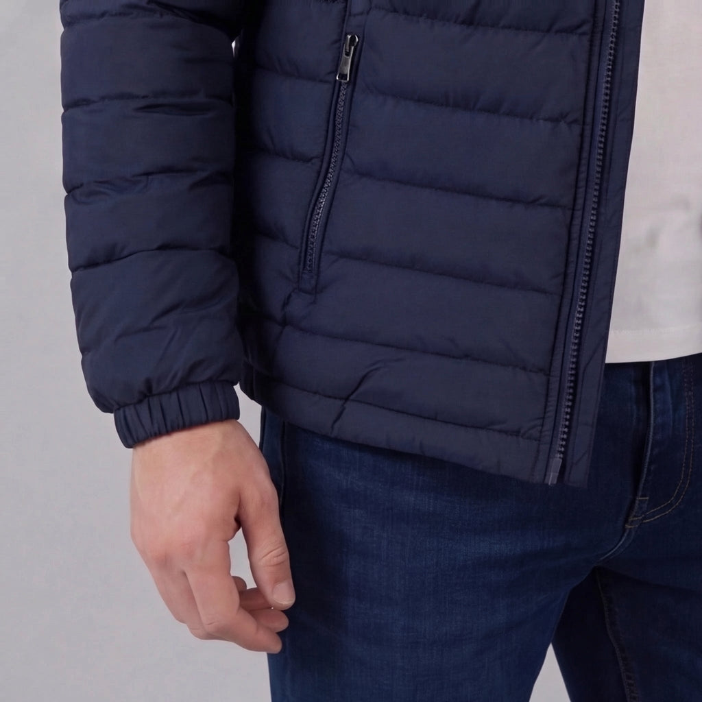 James | Cosy Lightweight Puffer Jacket with Stand Collar