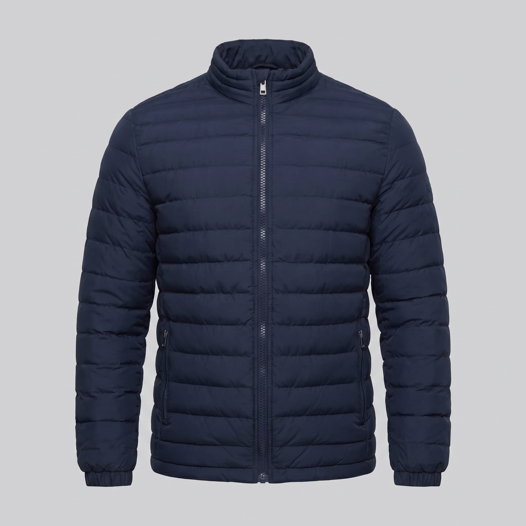 James | Cosy Lightweight Puffer Jacket with Stand Collar