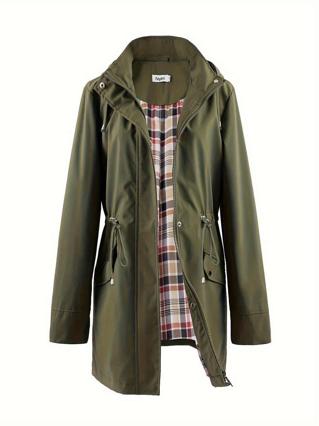 Jasmine | Elegant Hooded Waterproof Jacket with Drawstring Waist