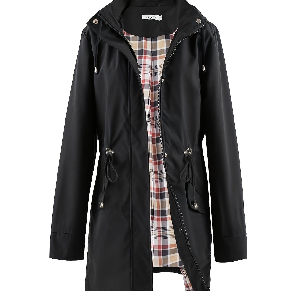 Jasmine | Elegant Hooded Waterproof Jacket with Drawstring Waist