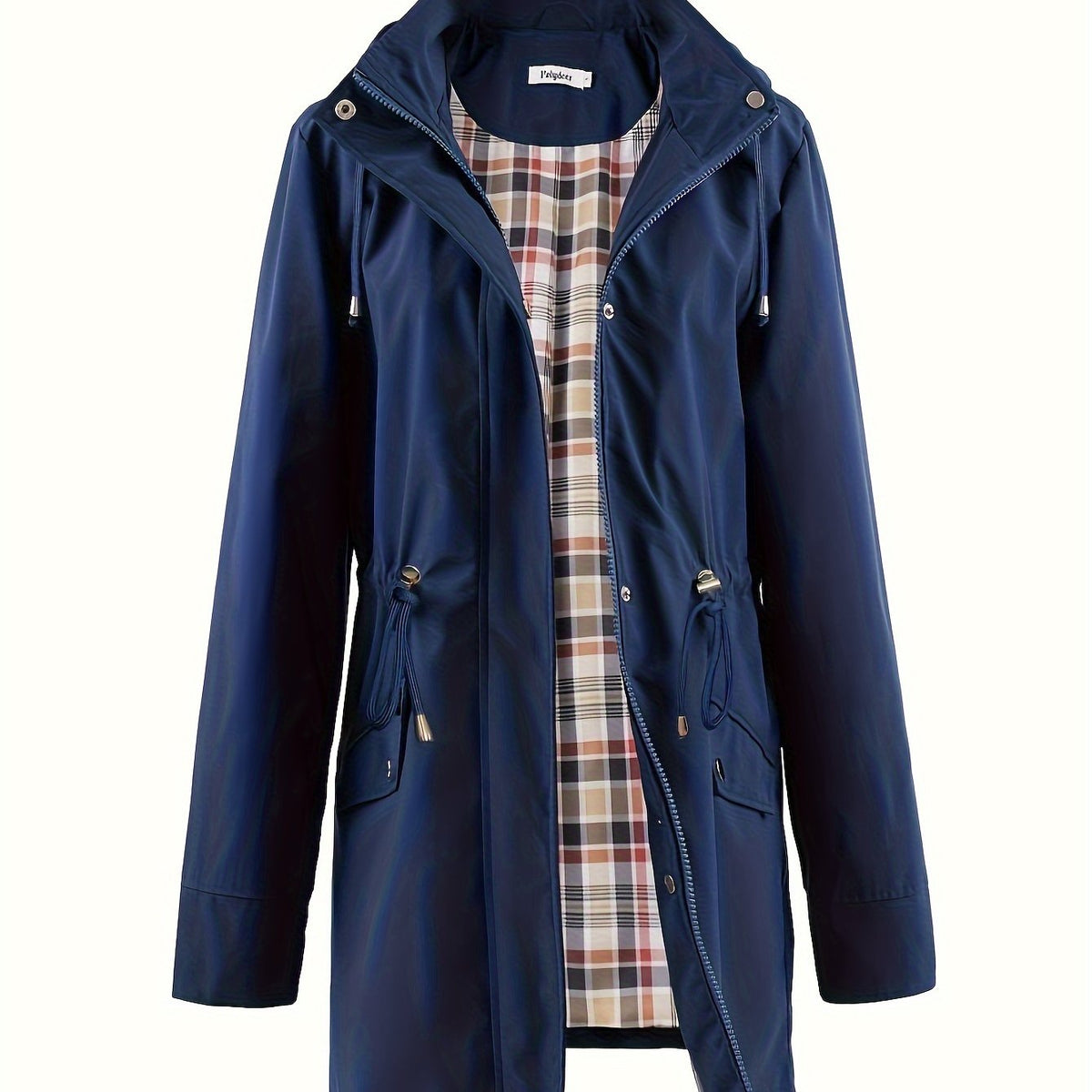 Jasmine | Elegant Hooded Waterproof Jacket with Drawstring Waist