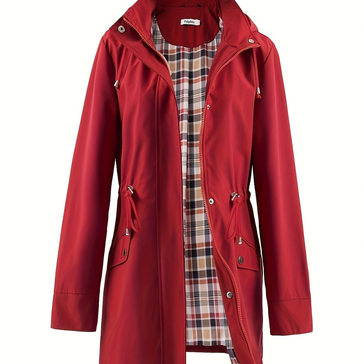 Jasmine | Elegant Hooded Waterproof Jacket with Drawstring Waist