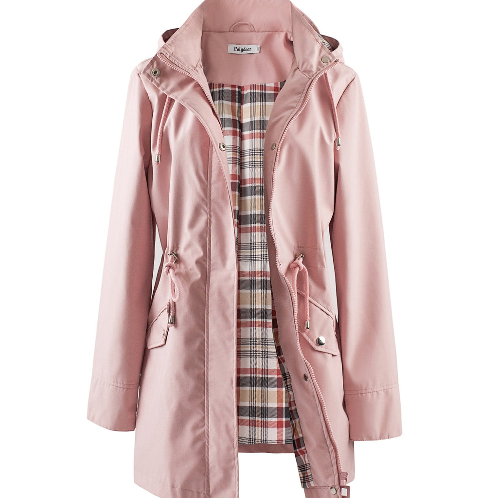 Jasmine | Elegant Hooded Waterproof Jacket with Drawstring Waist