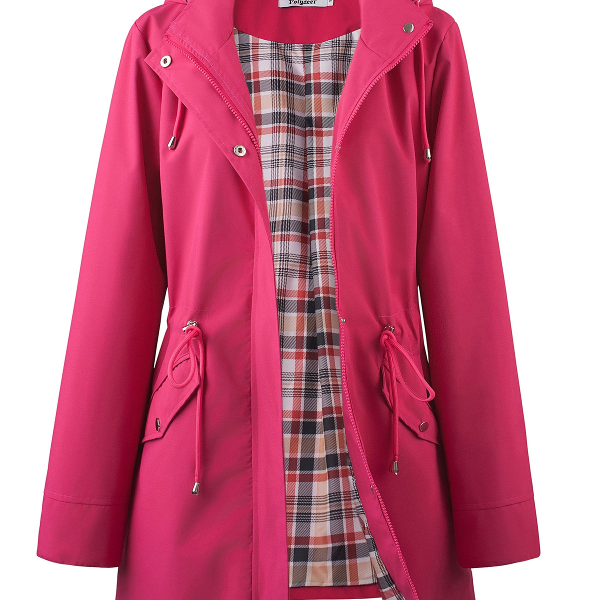 Jasmine | Elegant Hooded Waterproof Jacket with Drawstring Waist