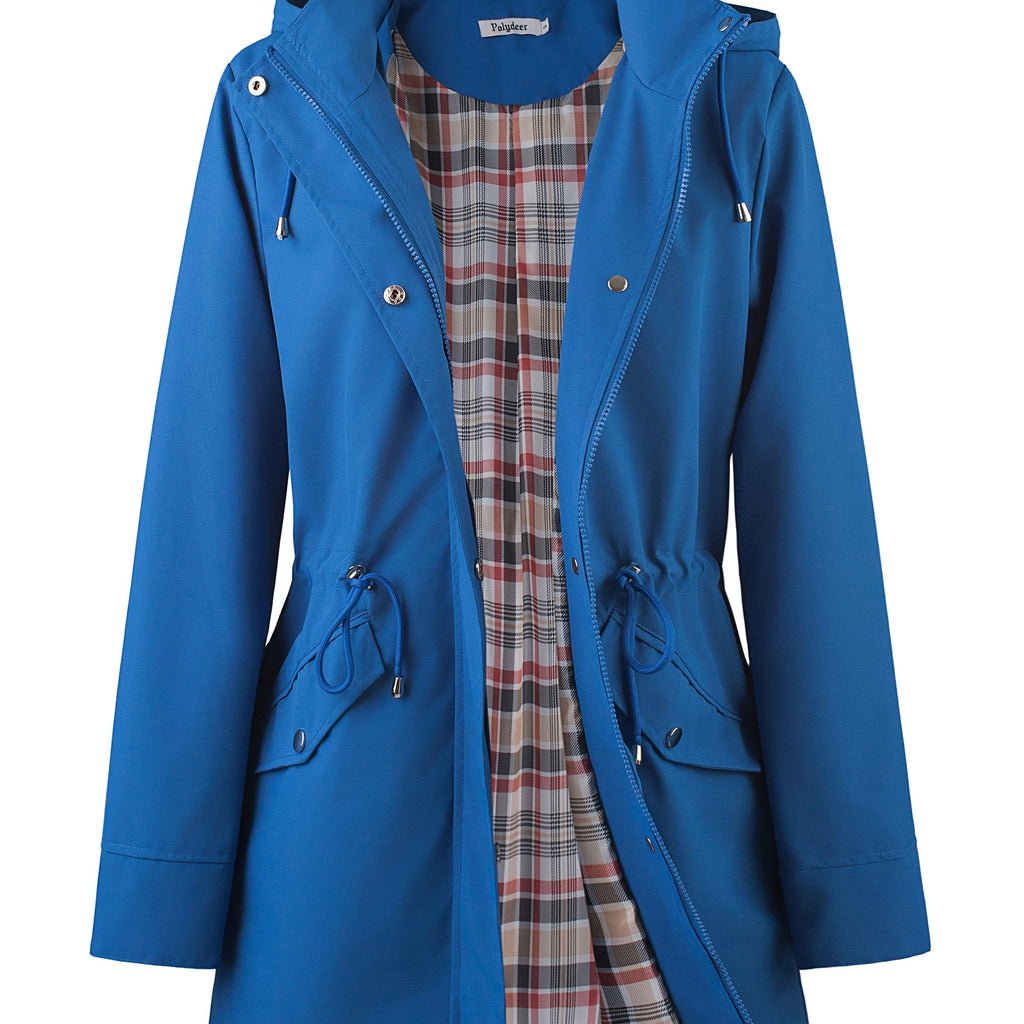 Jasmine | Elegant Hooded Waterproof Jacket with Drawstring Waist