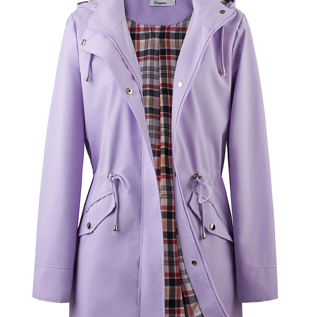 Jasmine | Elegant Hooded Waterproof Jacket with Drawstring Waist