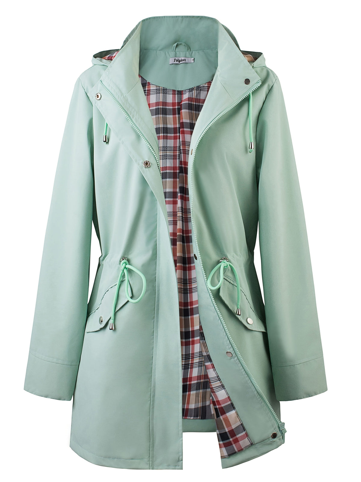 Jasmine | Elegant Hooded Waterproof Jacket with Drawstring Waist