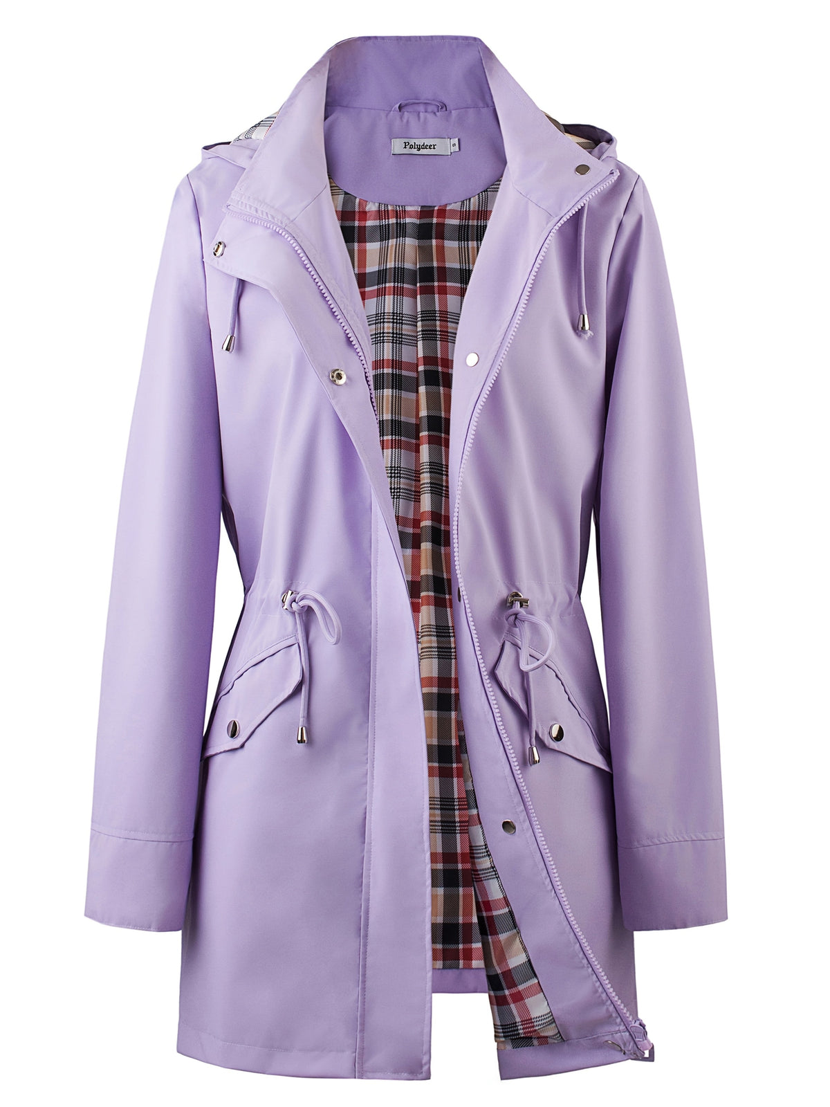 Jasmine | Elegant Hooded Waterproof Jacket with Drawstring Waist