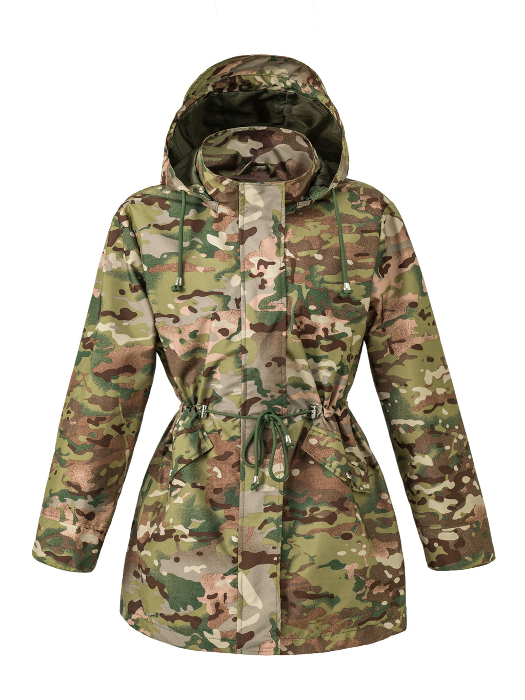 Jasmine | Elegant Hooded Waterproof Jacket with Drawstring Waist