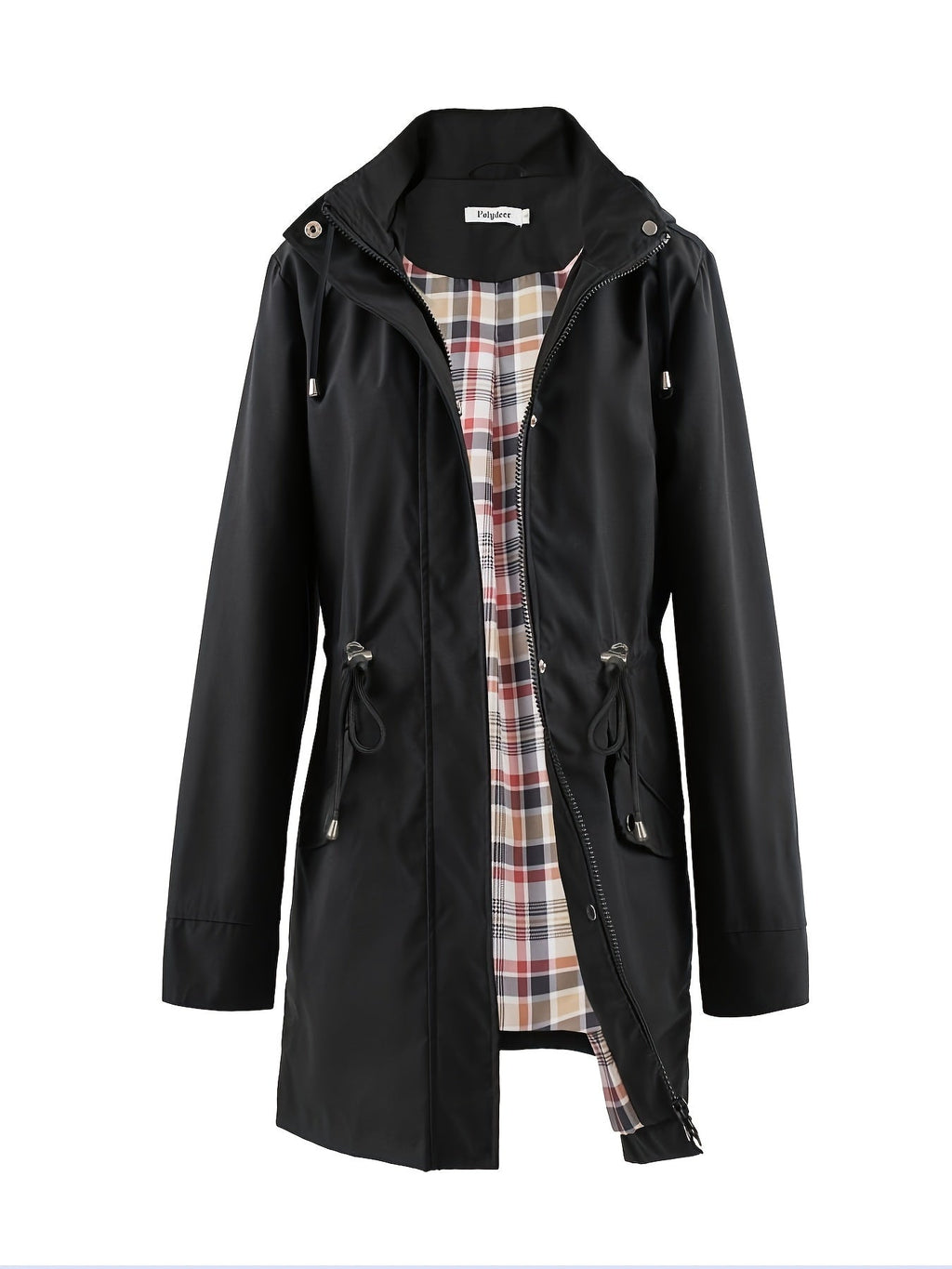 Jasmine | Elegant Hooded Waterproof Jacket with Drawstring Waist