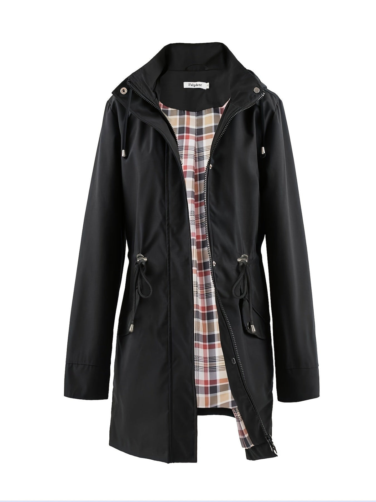 Jasmine | Elegant Hooded Waterproof Jacket with Drawstring Waist