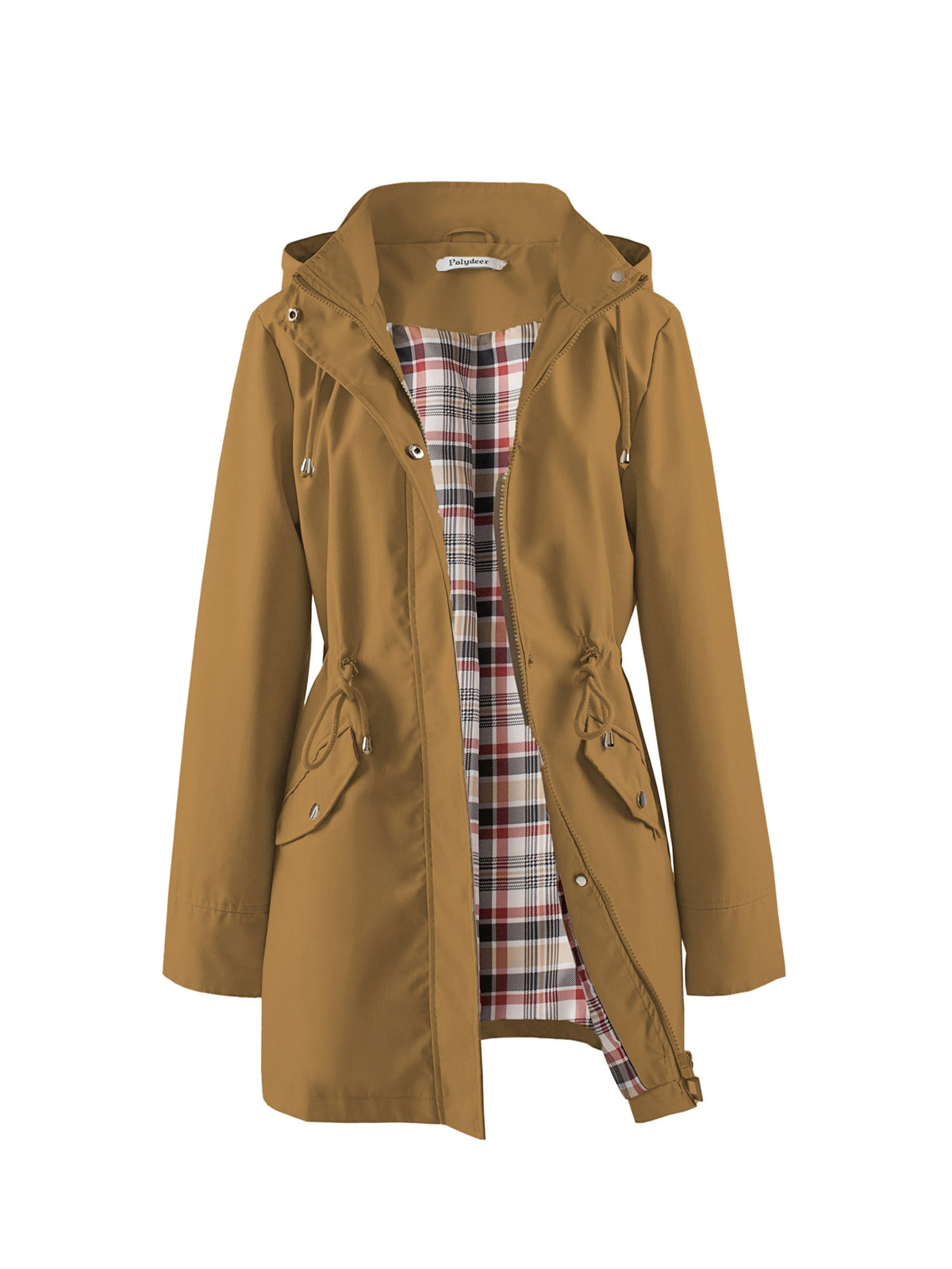 Jasmine | Elegant Hooded Waterproof Jacket with Drawstring Waist