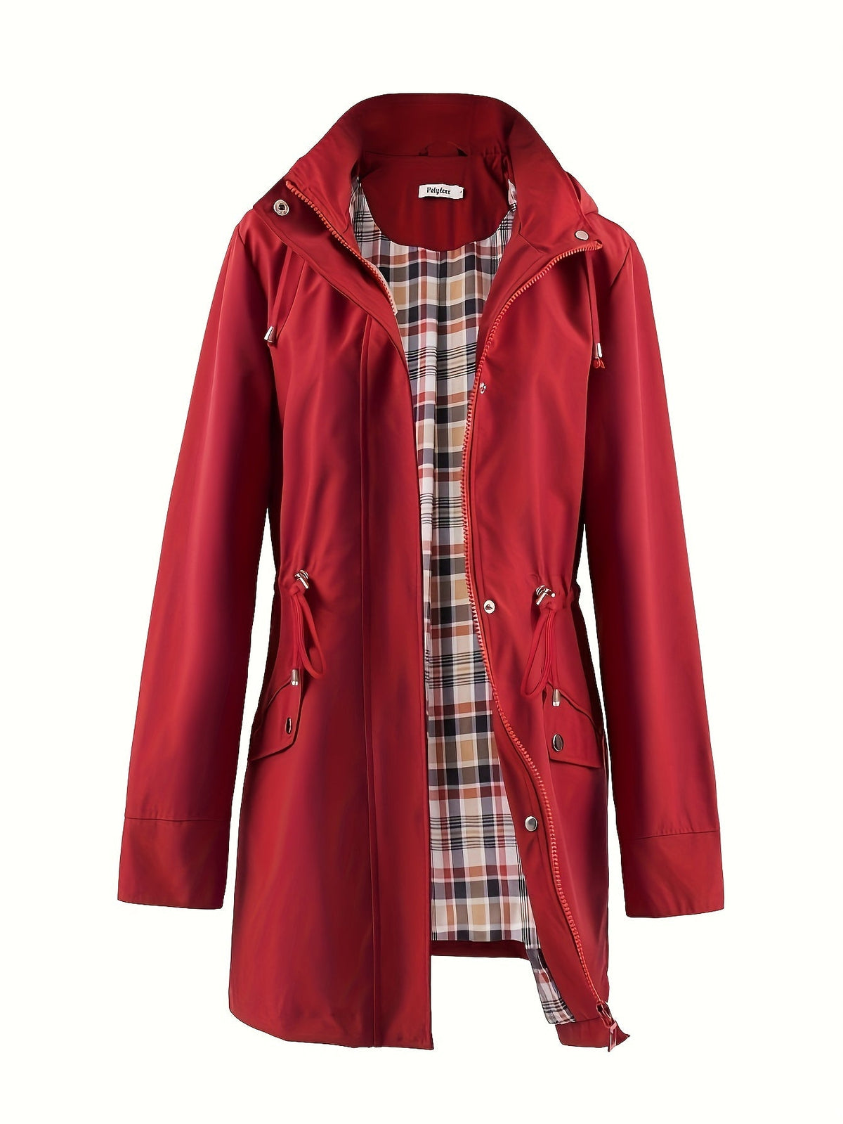 Jasmine | Elegant Hooded Waterproof Jacket with Drawstring Waist