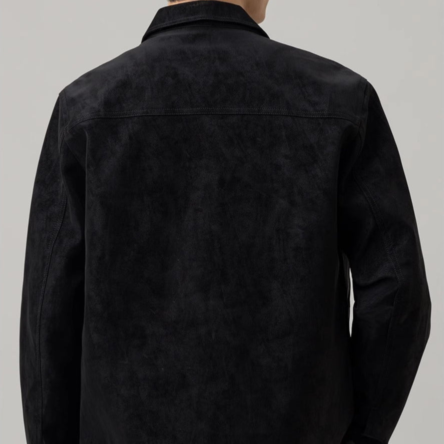 Jasper | Effortless Snap-Button Suede Jacket