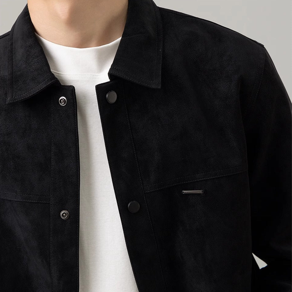 Jasper | Effortless Snap-Button Suede Jacket