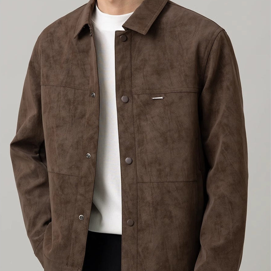 Jasper | Effortless Snap-Button Suede Jacket