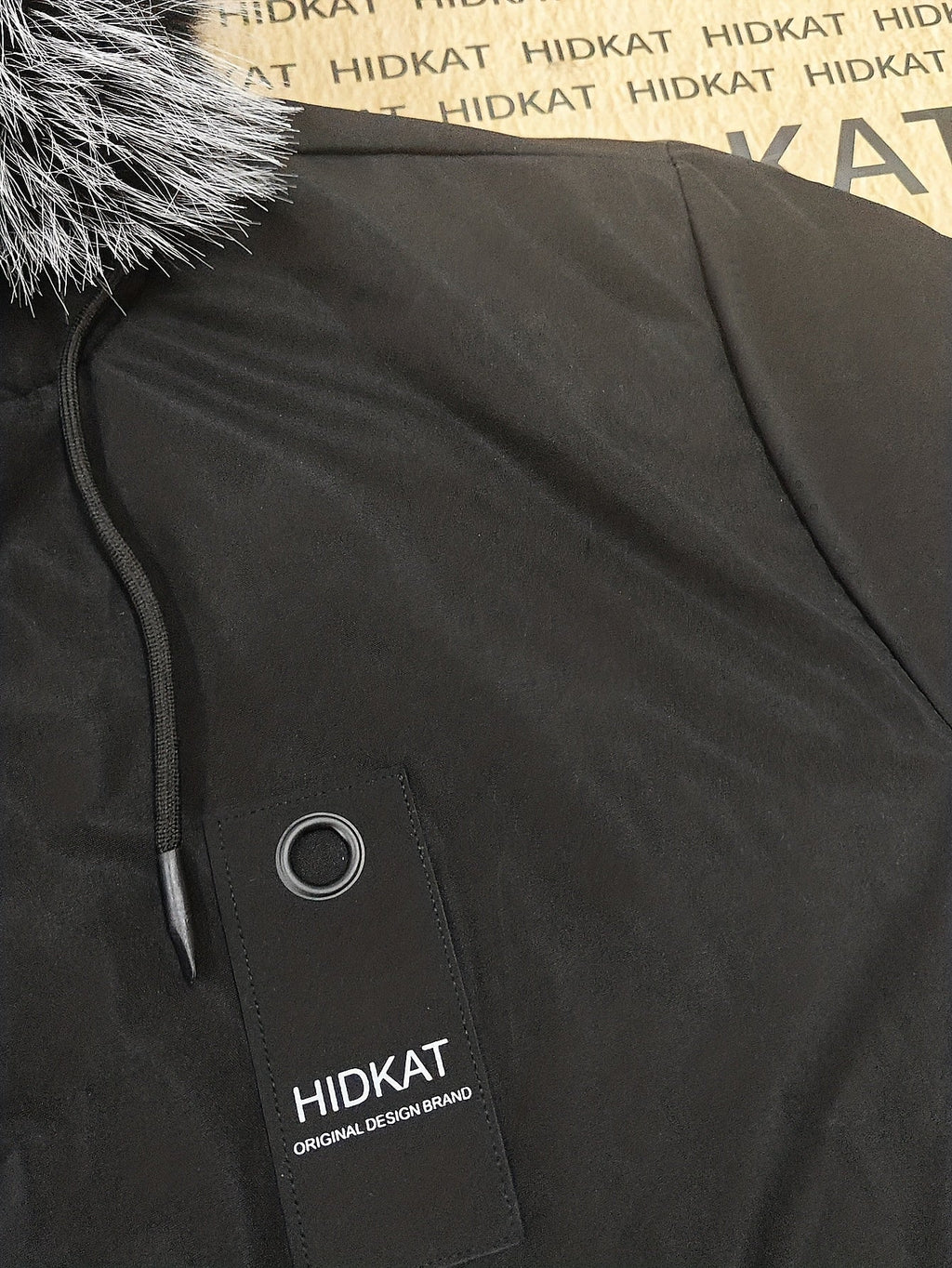 Jaxon | Polished Fur-Trim Hooded Mens Parka Jacket