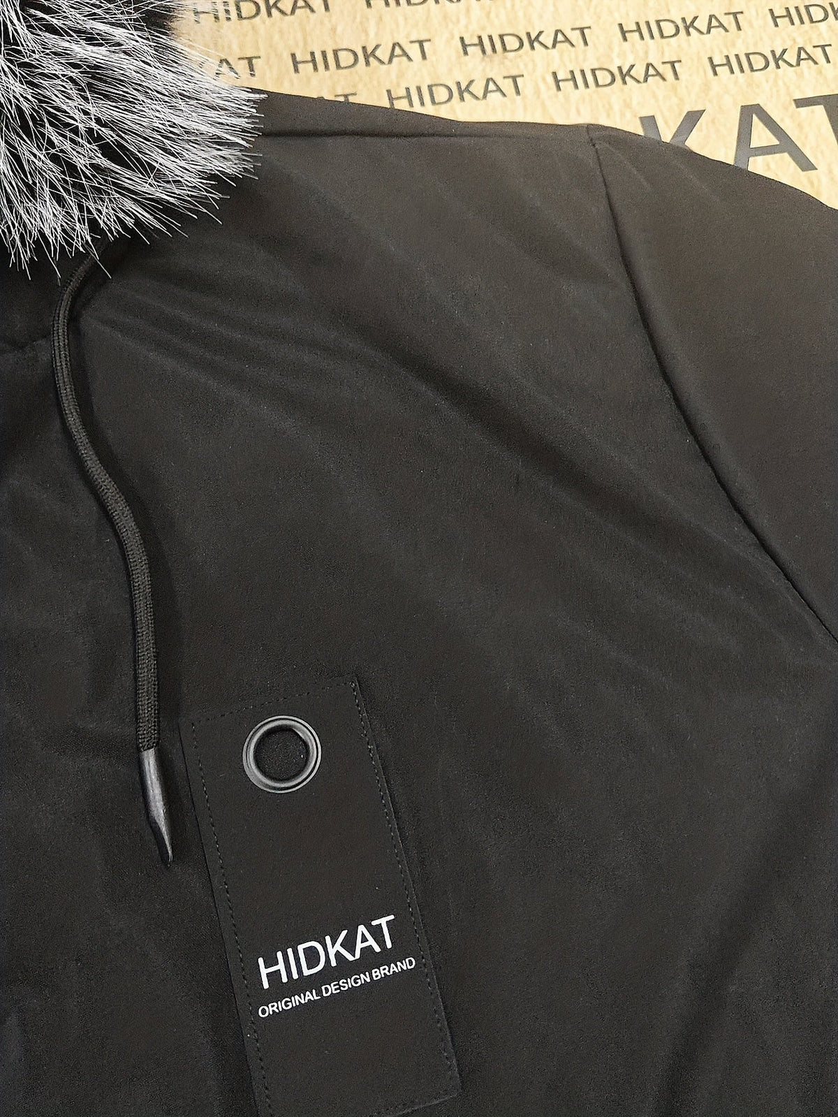 Jaxon | Polished Fur-Trim Hooded Mens Parka Jacket