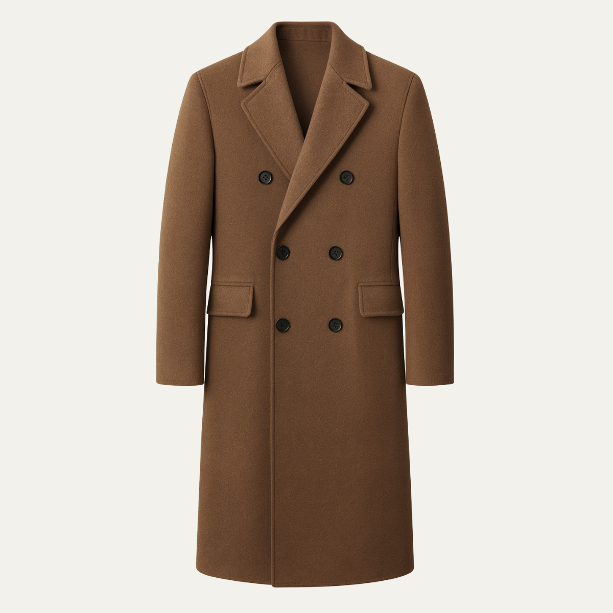 Jesse | Classic Tailored Long Double-Breasted Mens Coats