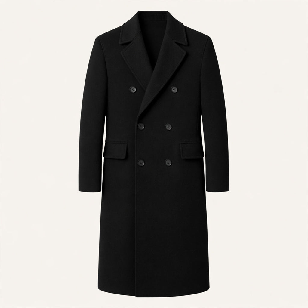 Jesse | Classic Tailored Long Double-Breasted Mens Coats