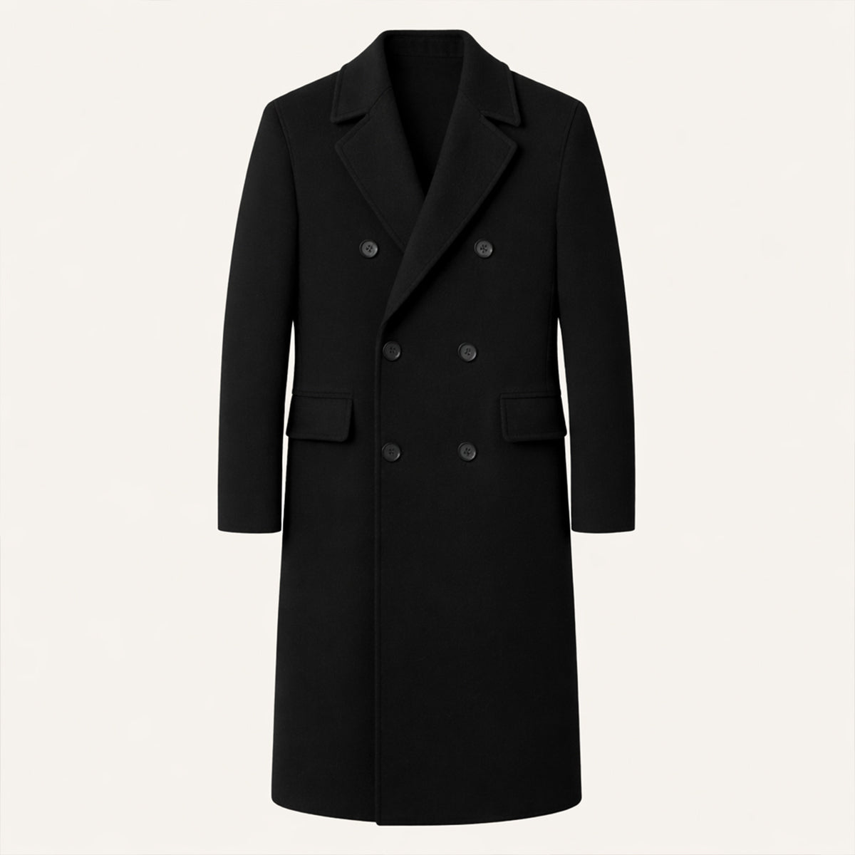 Jesse | Classic Tailored Long Double-Breasted Mens Coats