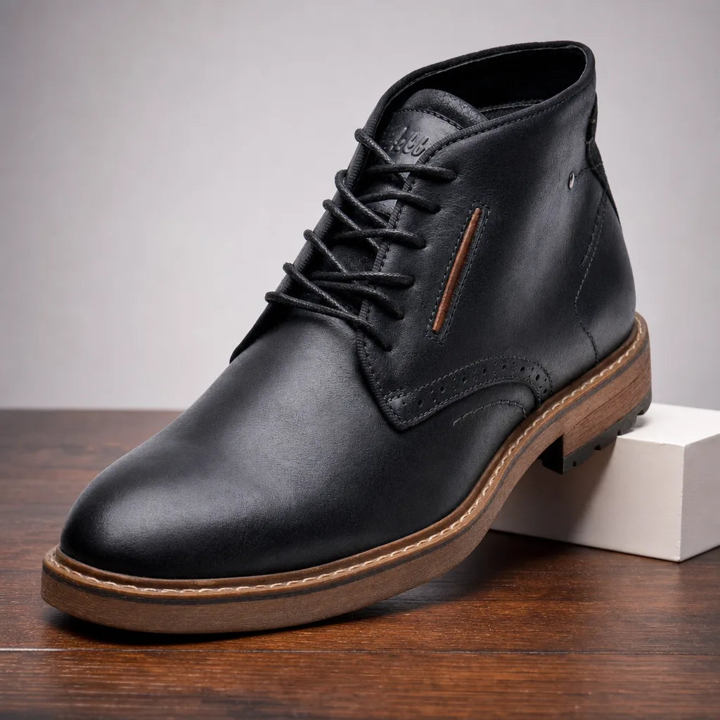 Jesse | Elegant Lace-Up Brogue Mens Boots