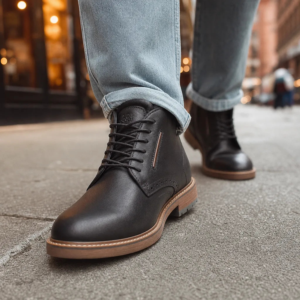 Jesse | Elegant Lace-Up Brogue Mens Boots