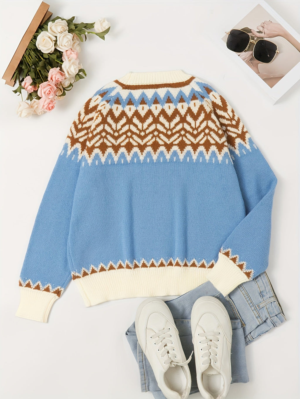 Jessica | Fair Isle Knit Christmas Jumper for Women