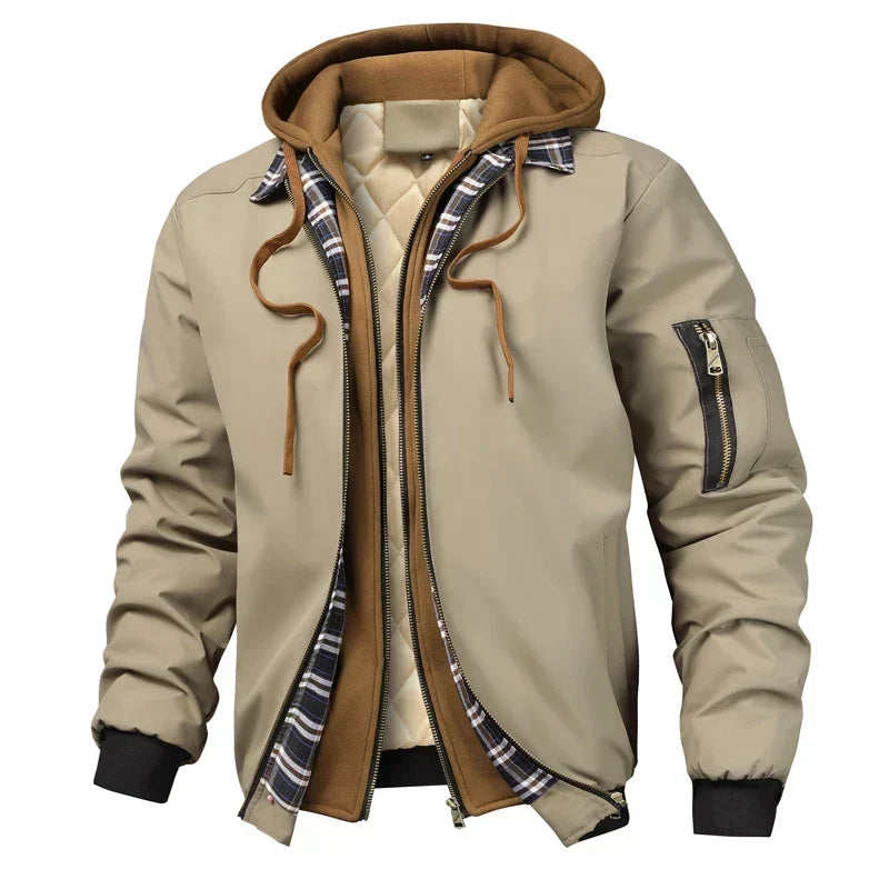 Joseph | Chic Hooded Mens Parka Jacket with Fleece Lining