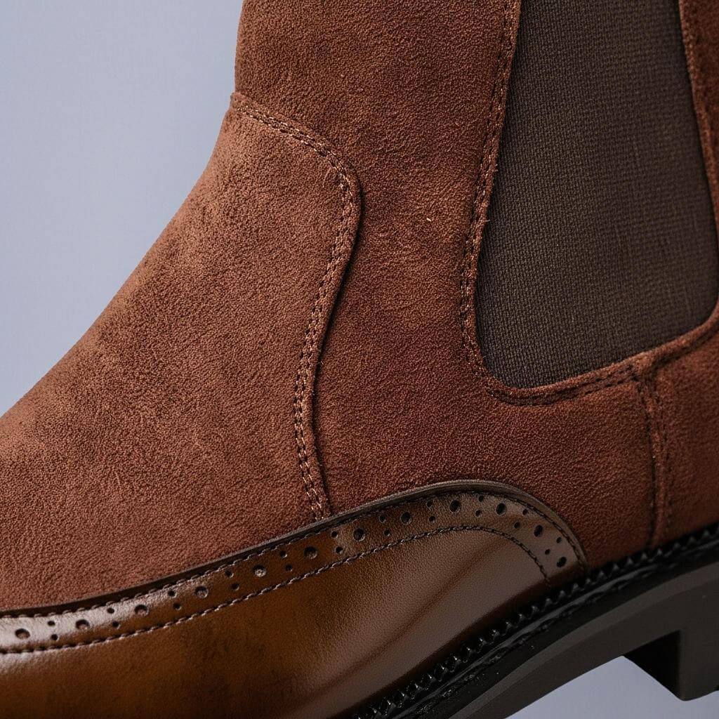 Joseph | Stylish Brogue Chelsea Mens Boots