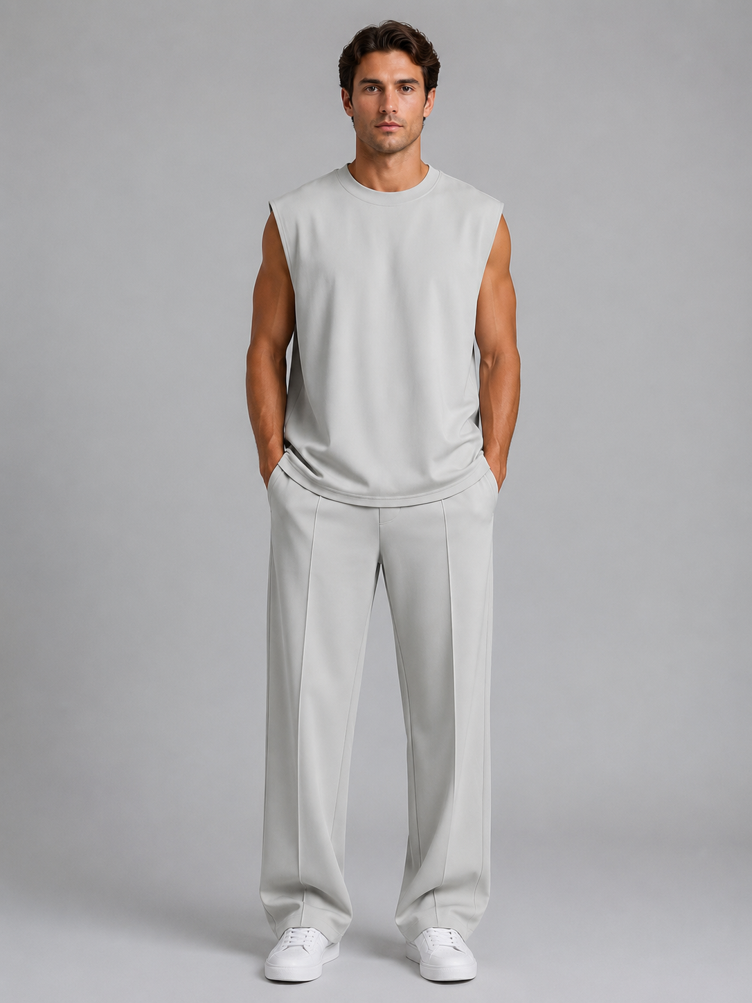 Joshua | Elegant Wide Leg Tracksuit Co-Ord Set