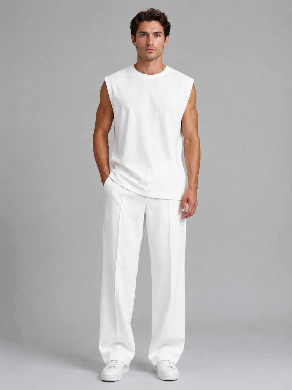 Joshua | Elegant Wide Leg Tracksuit Co-Ord Set