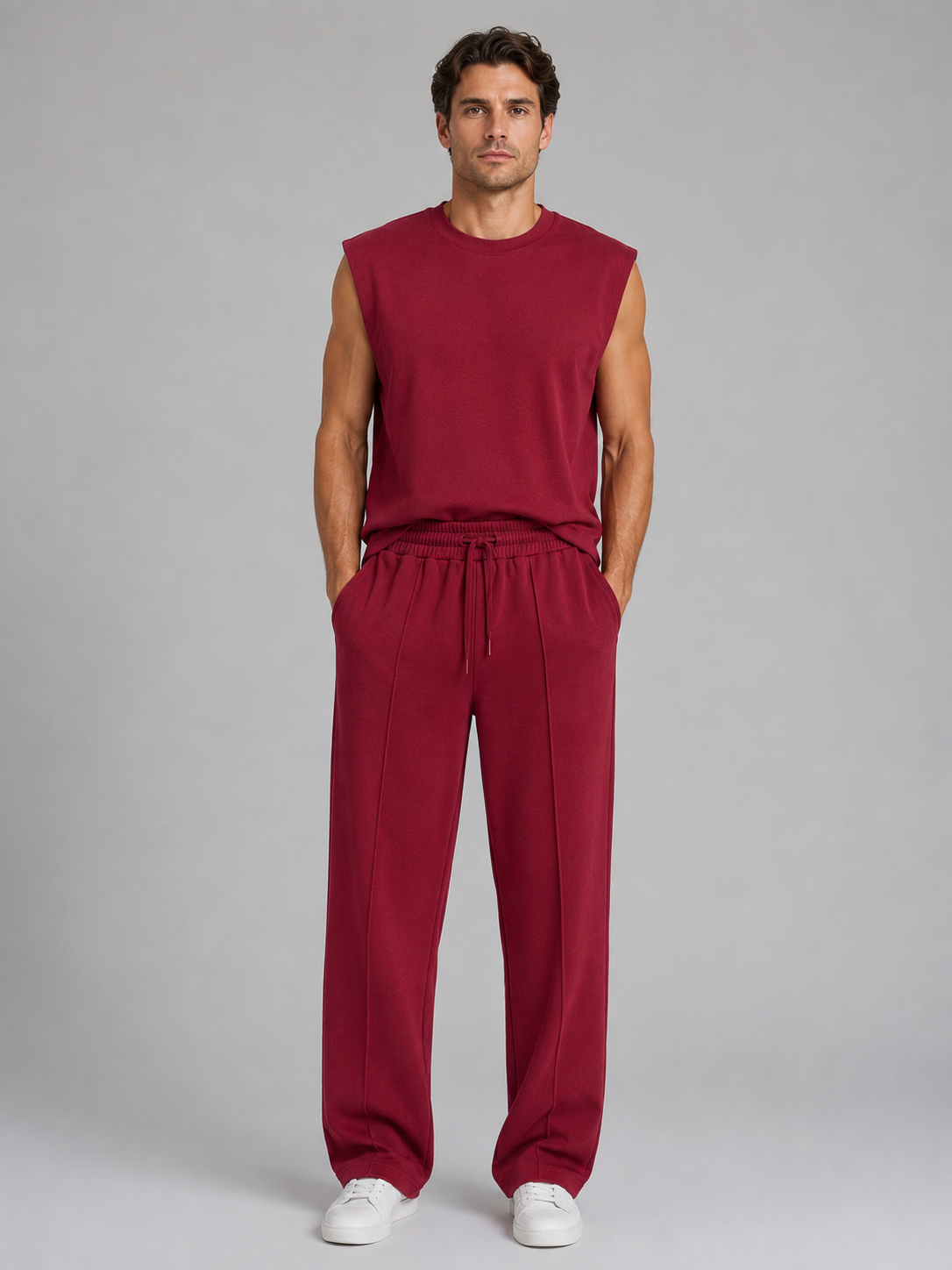 Joshua | Elegant Wide Leg Tracksuit Co-Ord Set